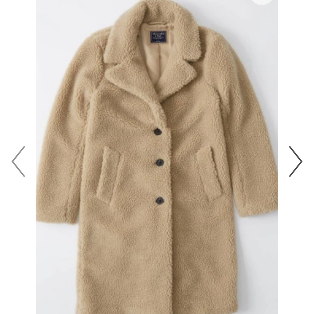 Abercrombie & Fitch Tan Teddy Jacket